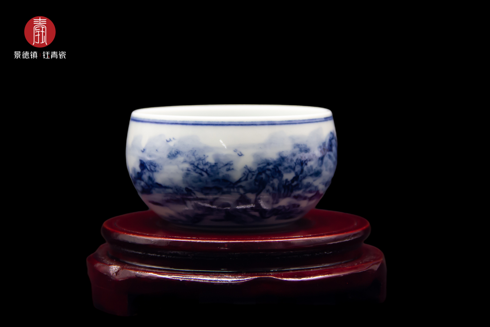 钰青柴窑-山水杯 [Tags:]