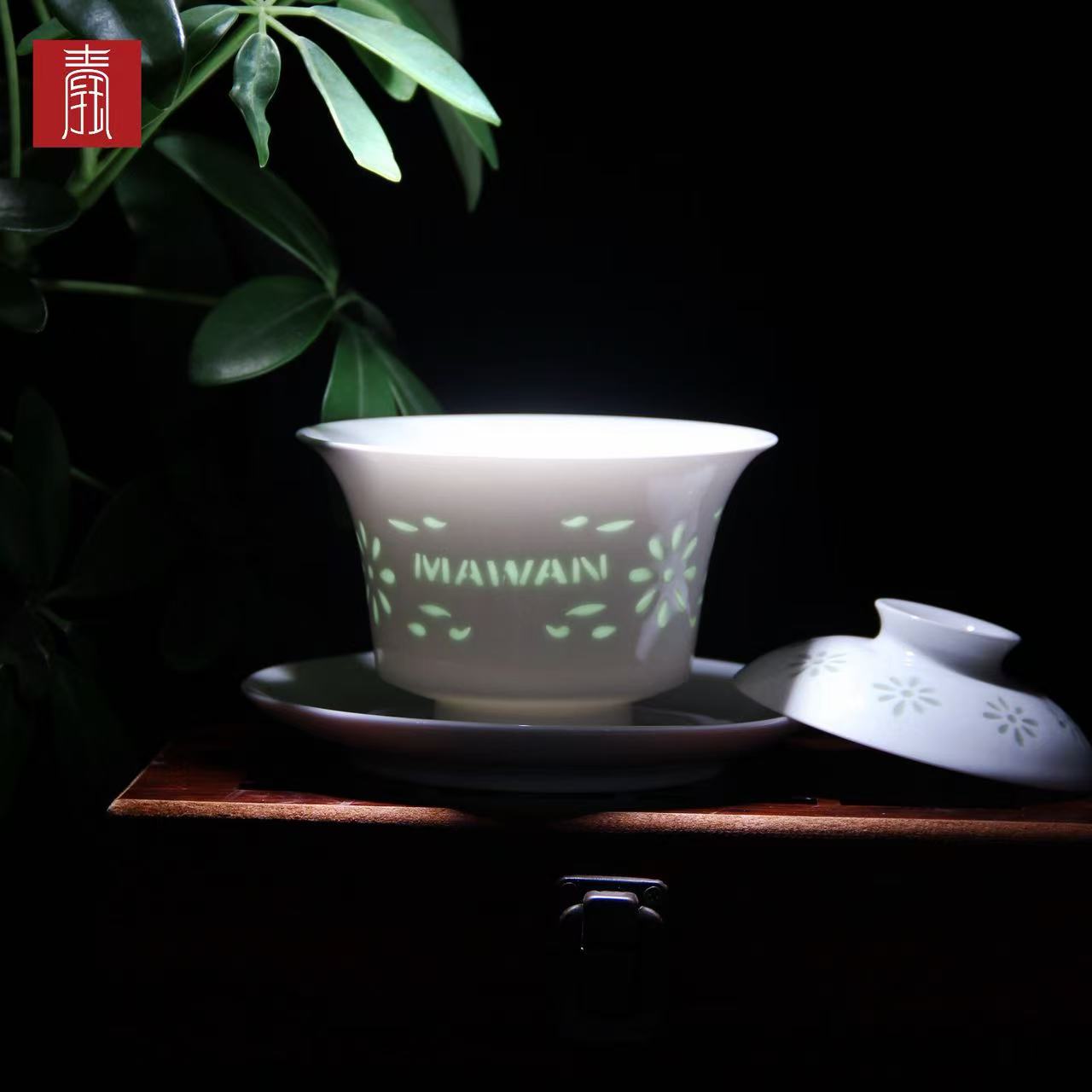 景德钰青定制 •妈湾理想城市【白玉玲珑茶器】