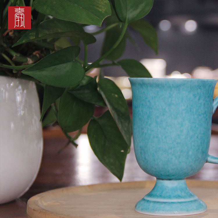 景德钰青 ·【柴烧水杯】