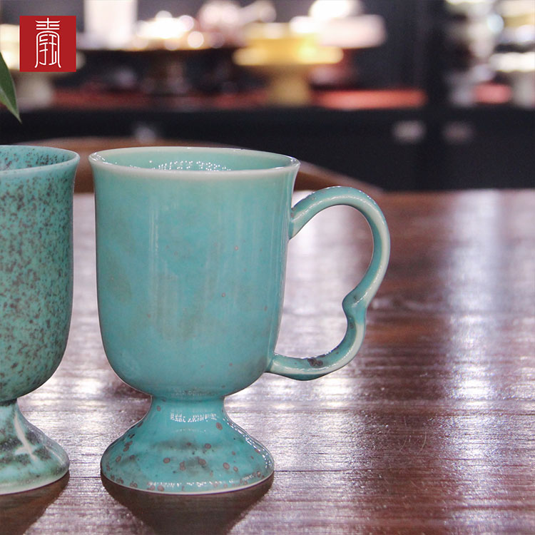 景德钰青 ·【柴烧水杯】