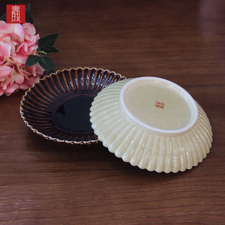 景德钰青•【柴烧盘子】