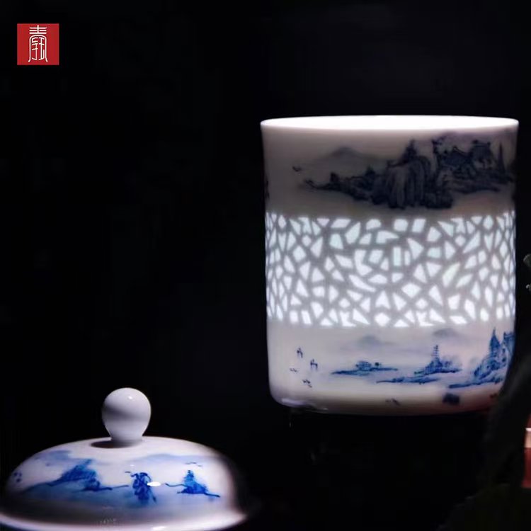 景德钰青定制 •【招商蛇口 • 钰如意办公杯】