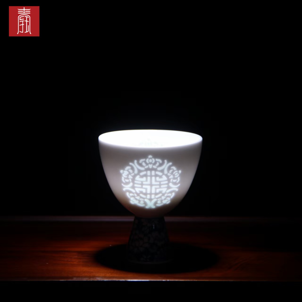 景德钰青·主人杯【手绘梅开五福】（VIP专属定制）