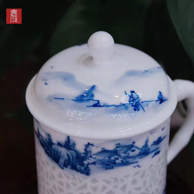 景德钰青定制 •【招商蛇口 • 钰如意办公杯】