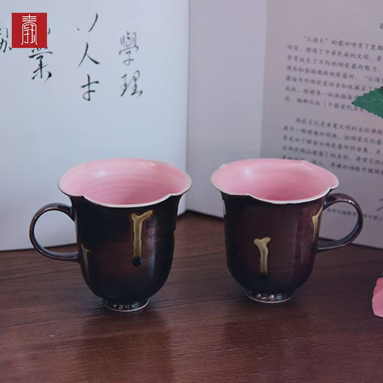 景德钰青•【柴烧水杯】