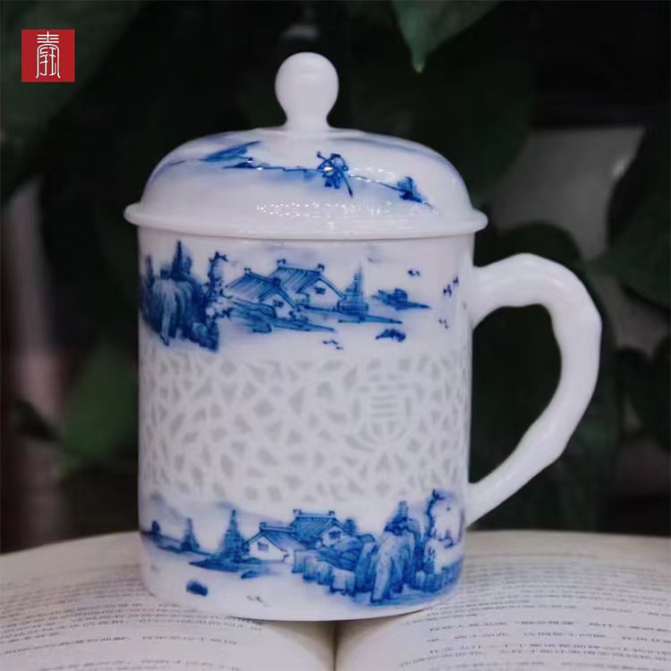 景德钰青定制 •【招商蛇口 • 钰如意办公杯】