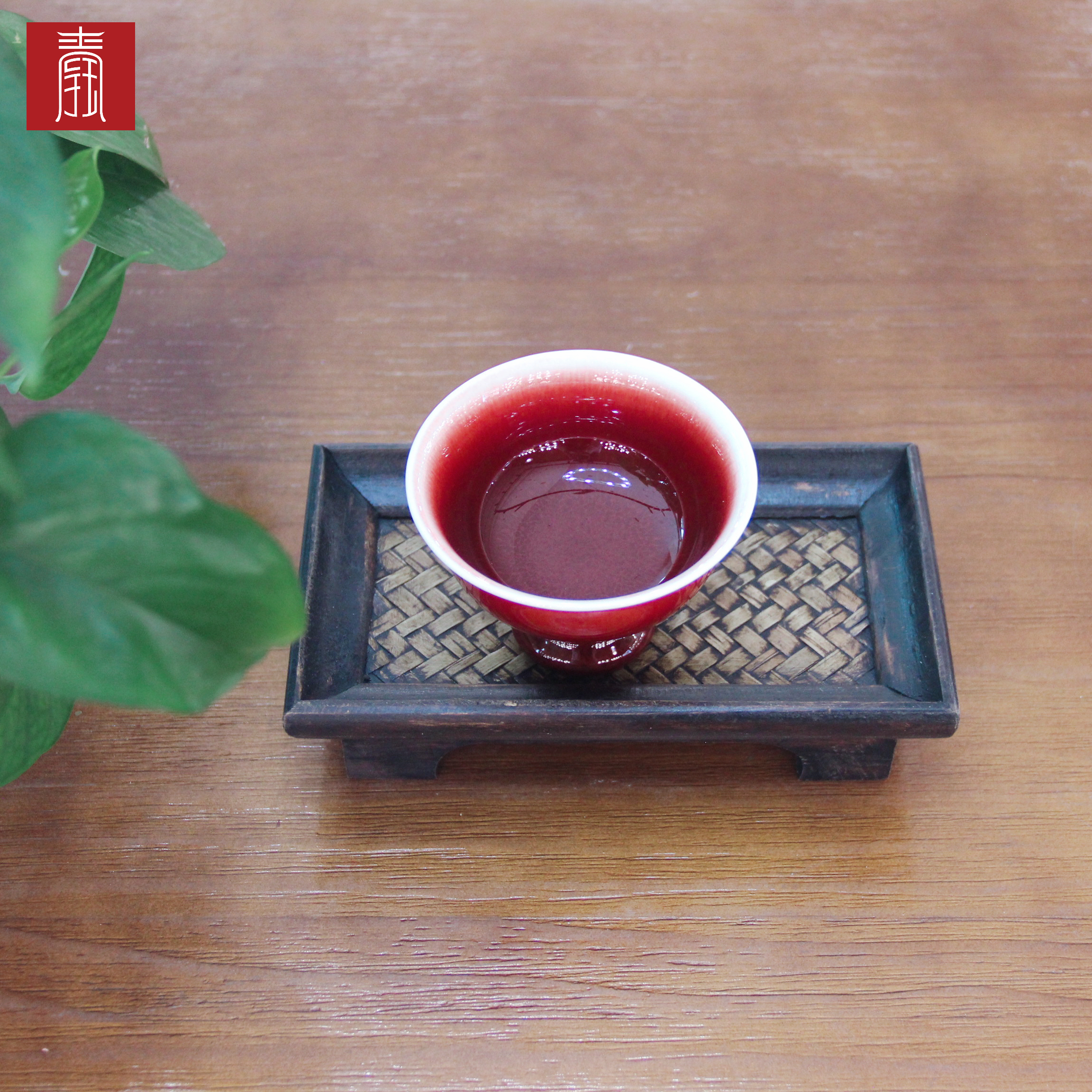 景德钰青•主人杯【郎窑红】