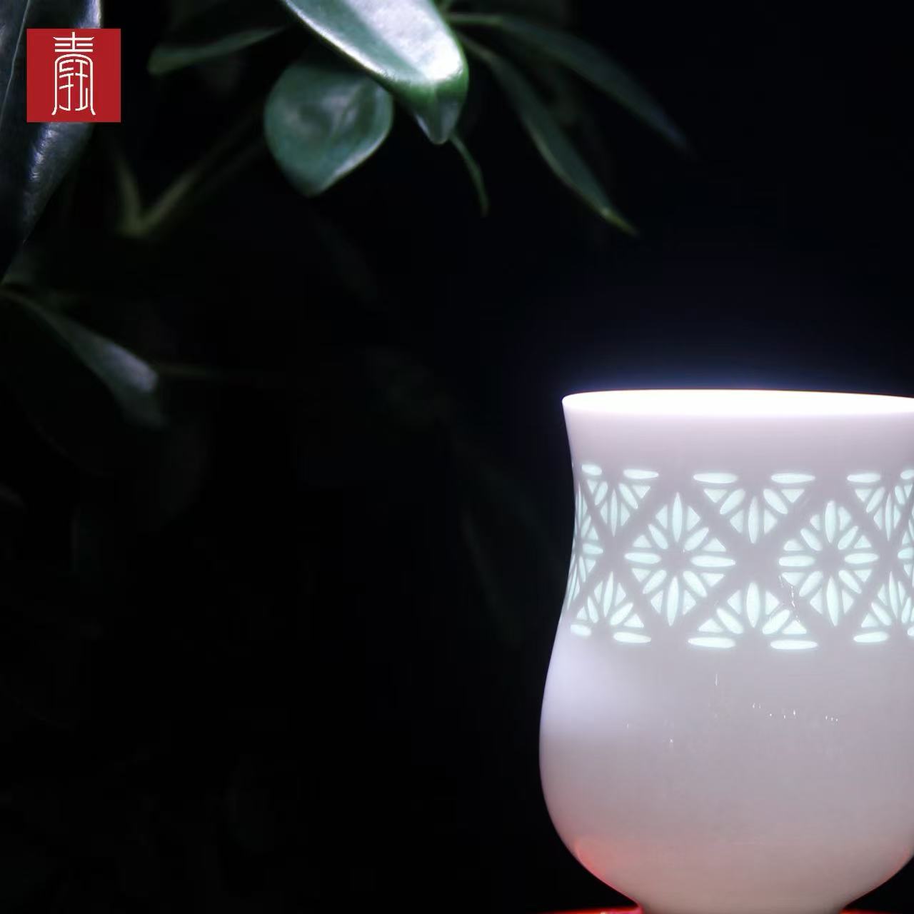 景德钰青•【钰字·高白玉玲珑主人杯】