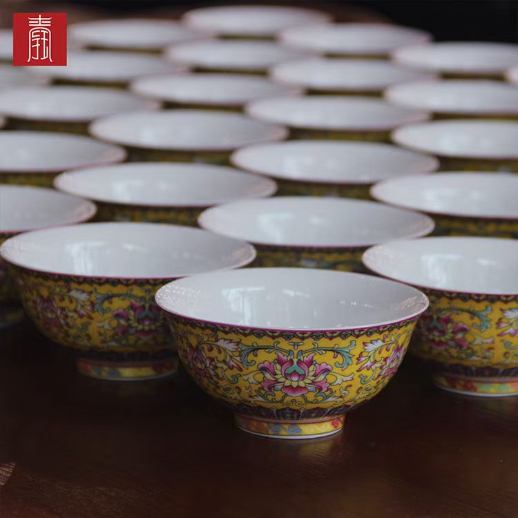 景德钰青 •私人定制【吕府长寿 • 六六顺碗】