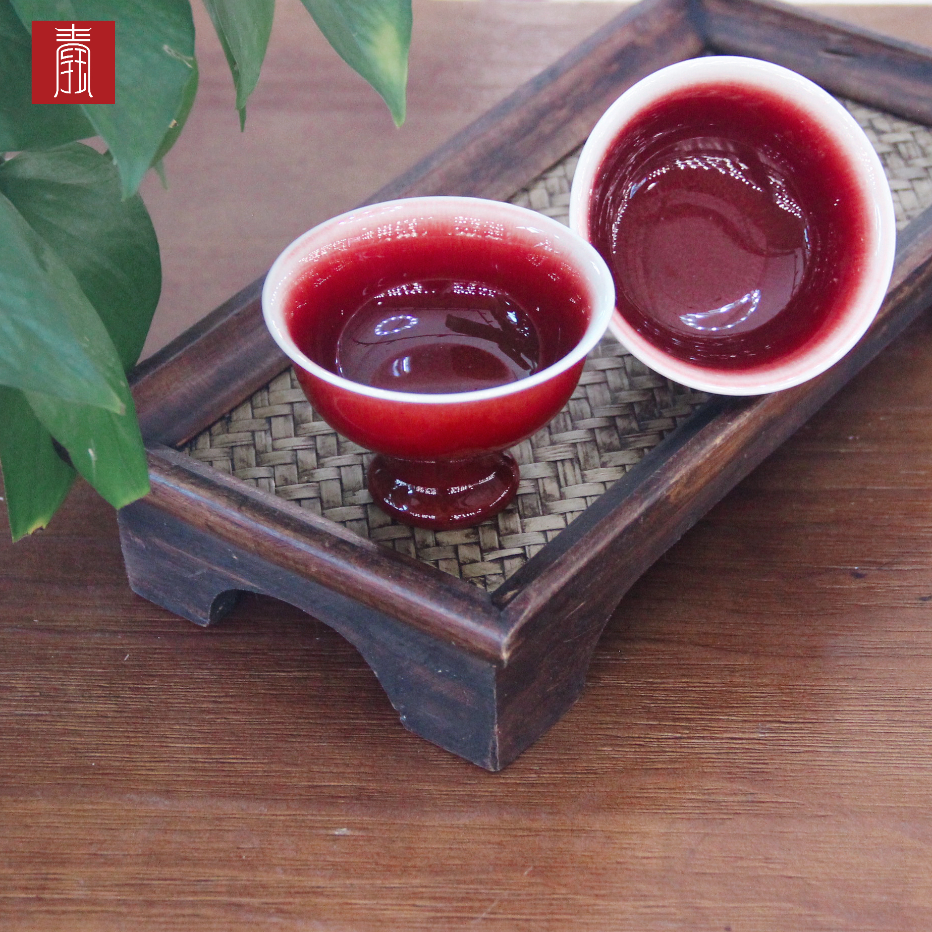 景德钰青•主人杯【郎窑红】