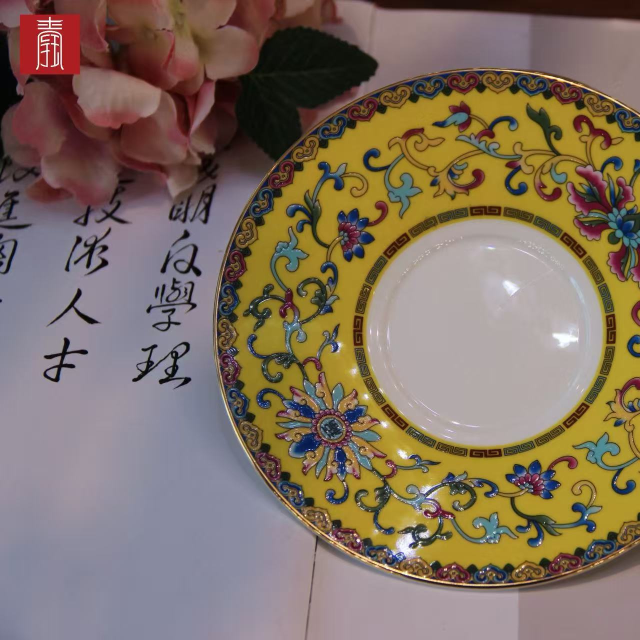 景德钰青•【珐琅彩 咖啡杯】