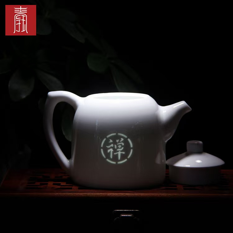 景德钰青 ·【紫藤花 禅钰玲珑茶器】