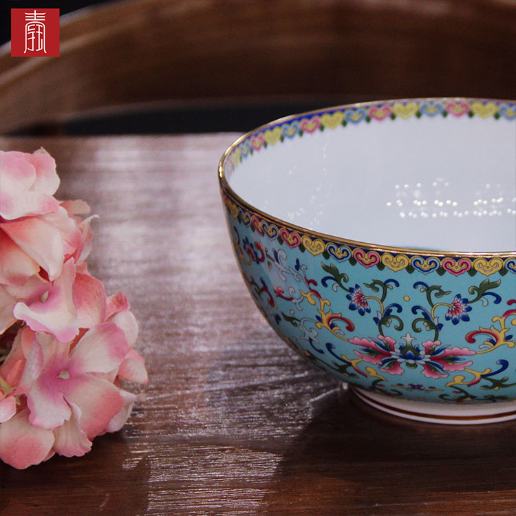 景德钰青•MINI餐具【珐琅彩湖蓝】