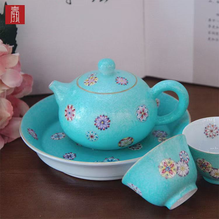 景德钰青 ·高品【满工扒花】