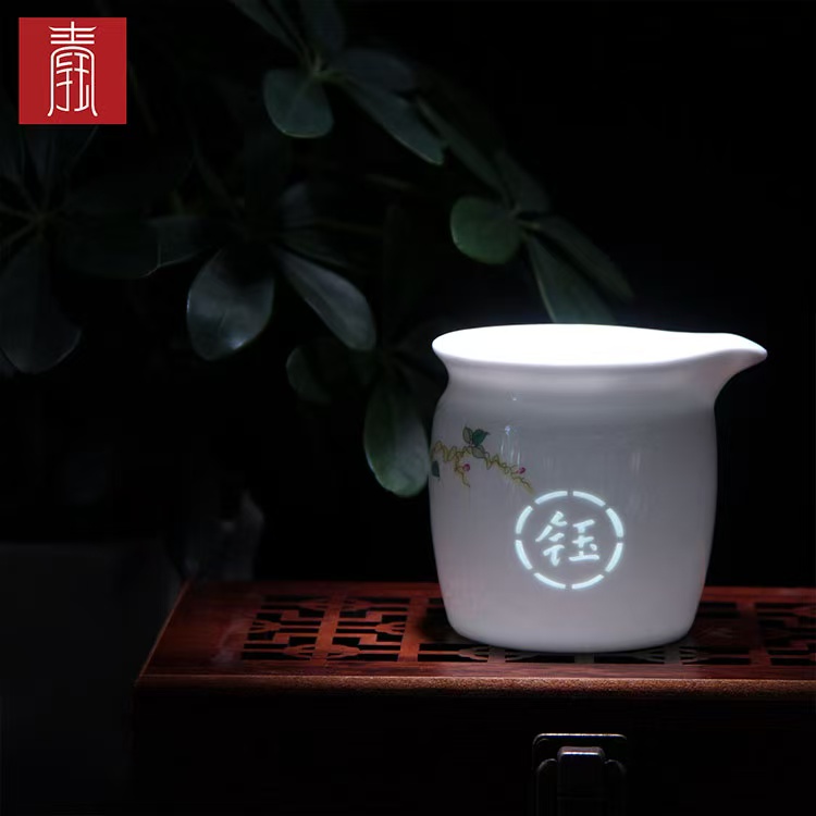 景德钰青 ·【紫藤花 禅钰玲珑茶器】