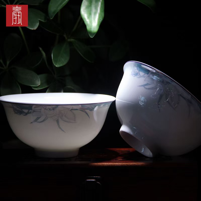 景德钰青•六六顺饭碗【夜魅】