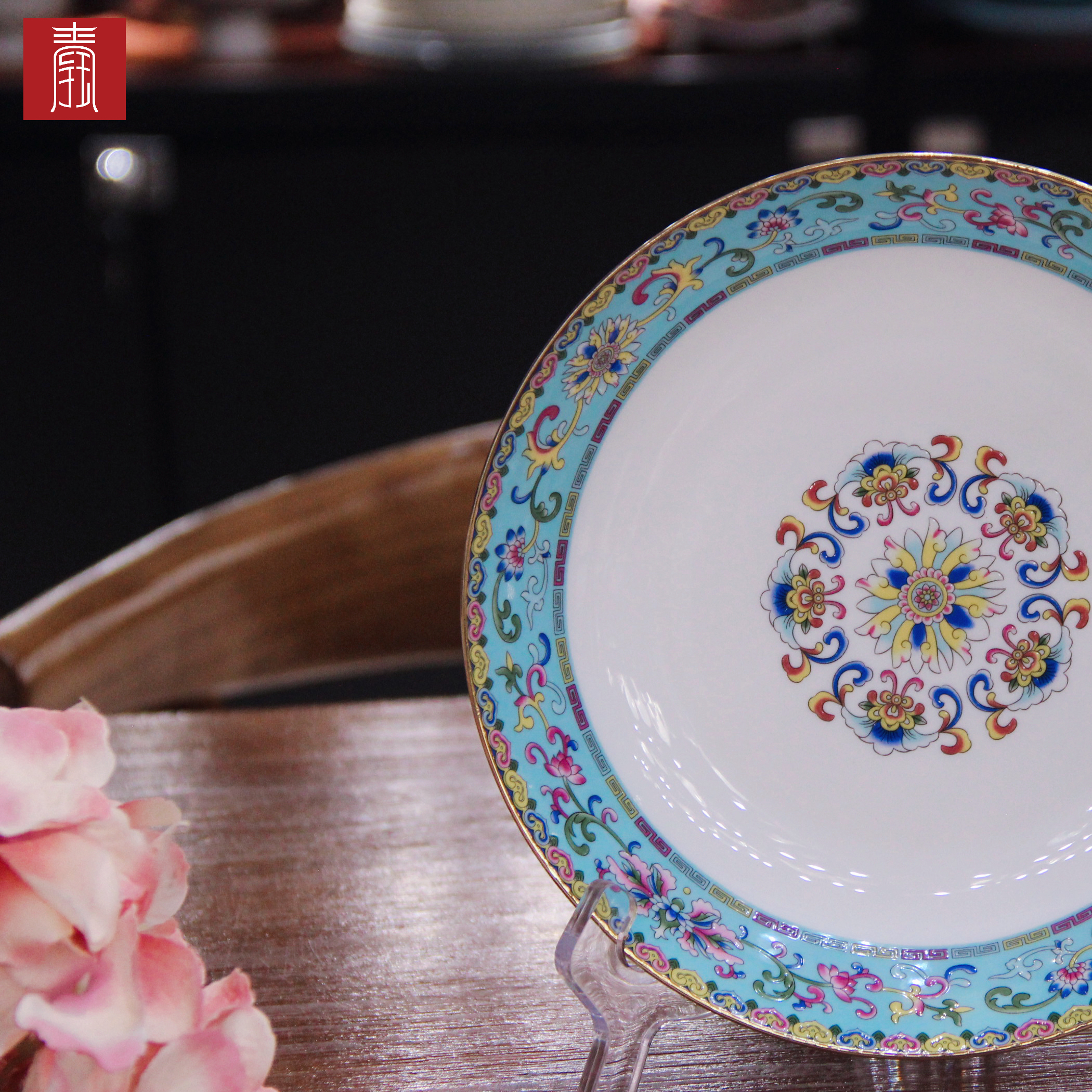 景德钰青•MINI餐具【珐琅彩湖蓝】