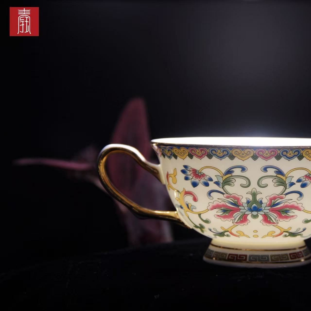 景德钰青•【珐琅彩 咖啡杯】