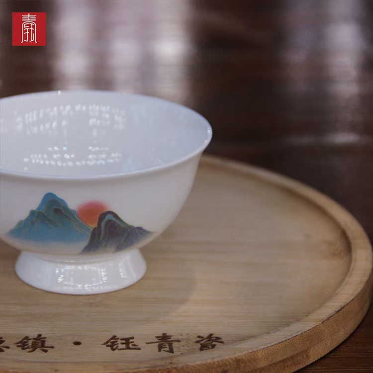 景德钰青•【观山 咖啡杯】