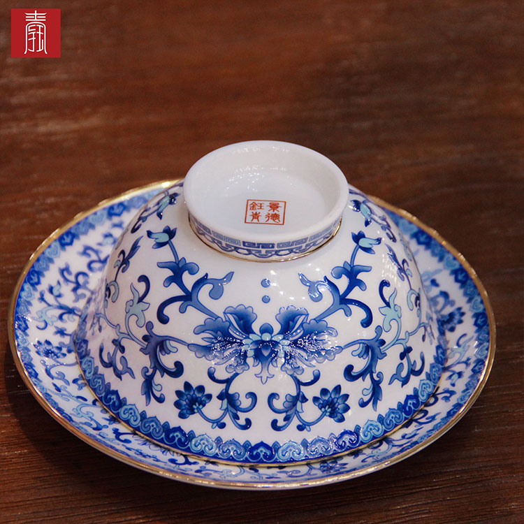 景德钰青•MINI餐具【珐琅彩青花】