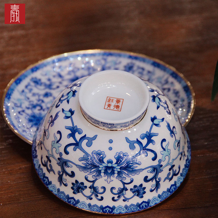 景德钰青•MINI餐具【珐琅彩青花】