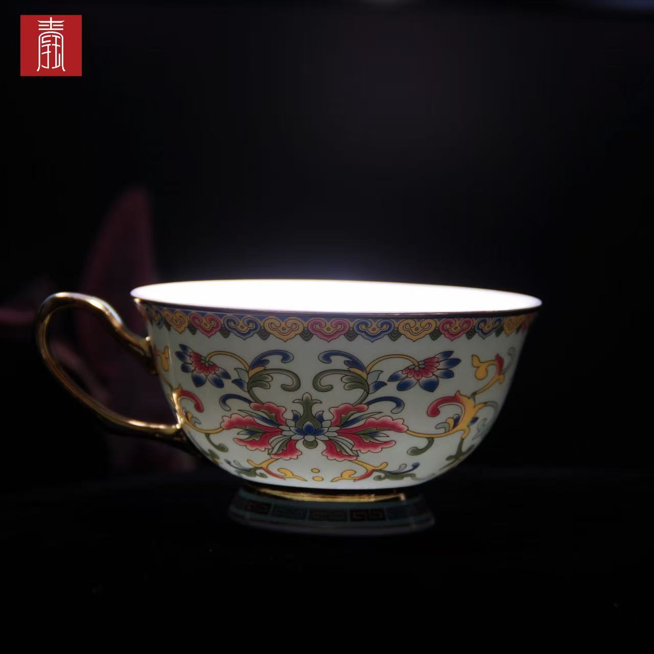 景德钰青•【珐琅彩 咖啡杯】