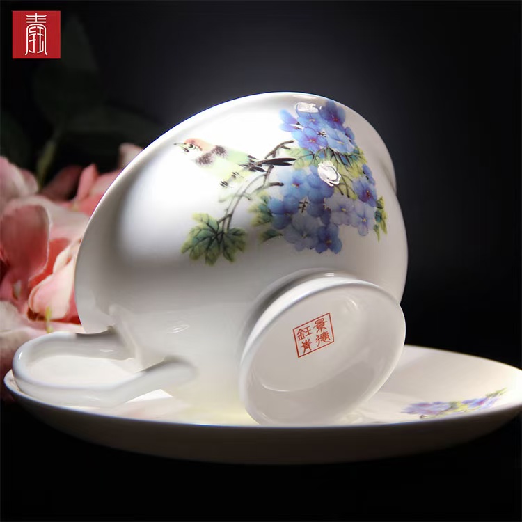 景德钰青•【喜上眉梢 咖啡杯】