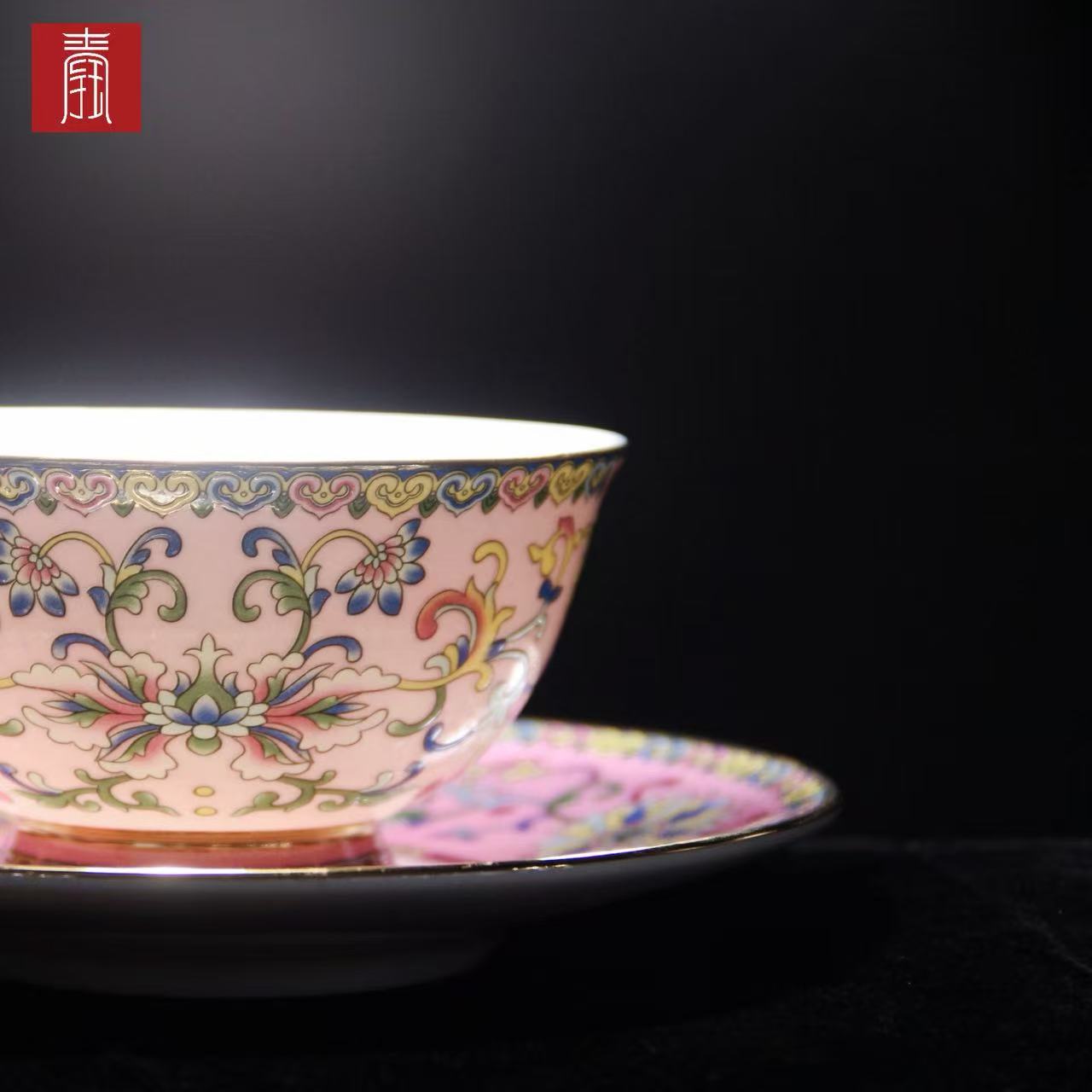 景德钰青•【珐琅彩 咖啡杯】