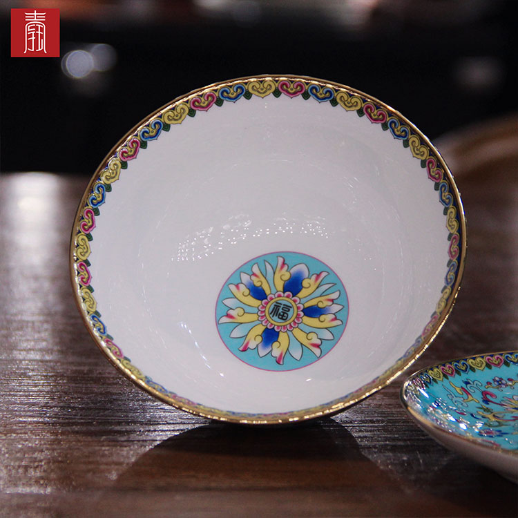 景德钰青•MINI餐具【珐琅彩湖蓝】