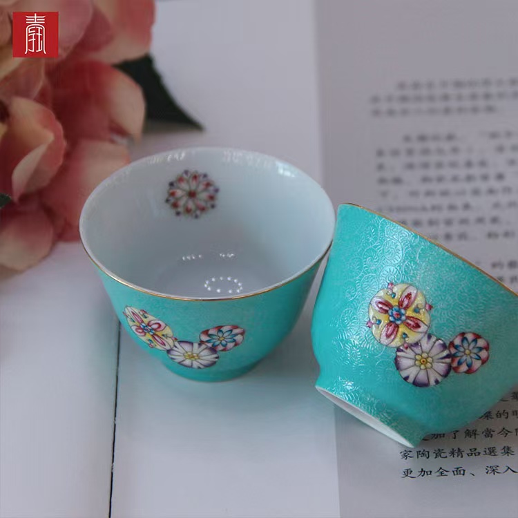 景德钰青 ·高品【满工扒花】