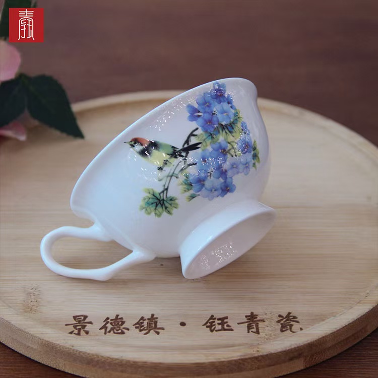 景德钰青•【喜上眉梢 咖啡杯】