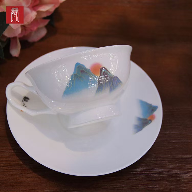 景德钰青•【观山 咖啡杯】