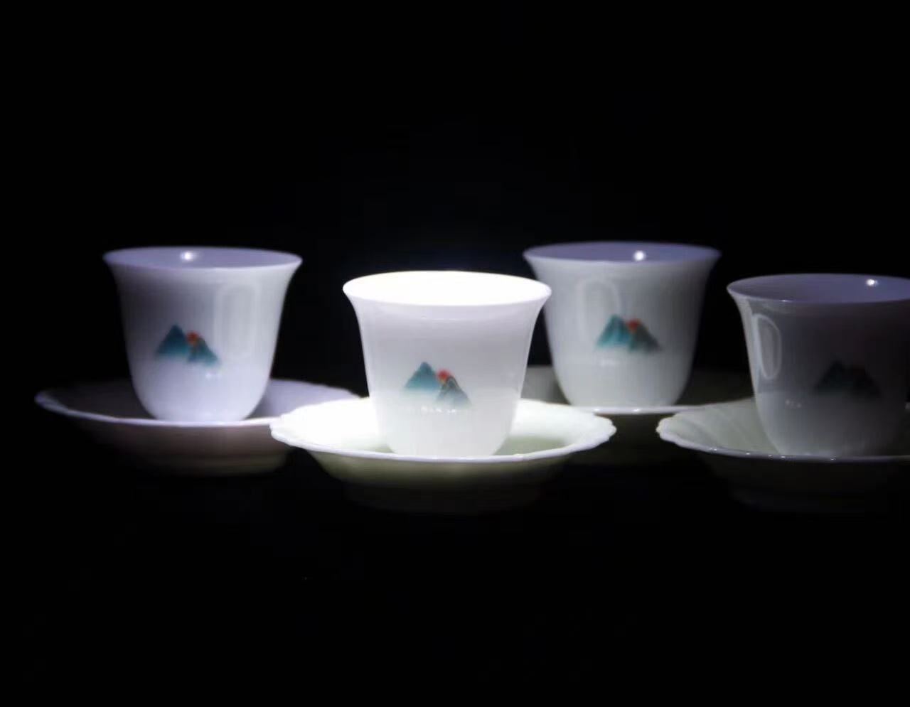 雨水烹茶，景德钰青白瓷茶具搭配美学，解锁茶汤本味