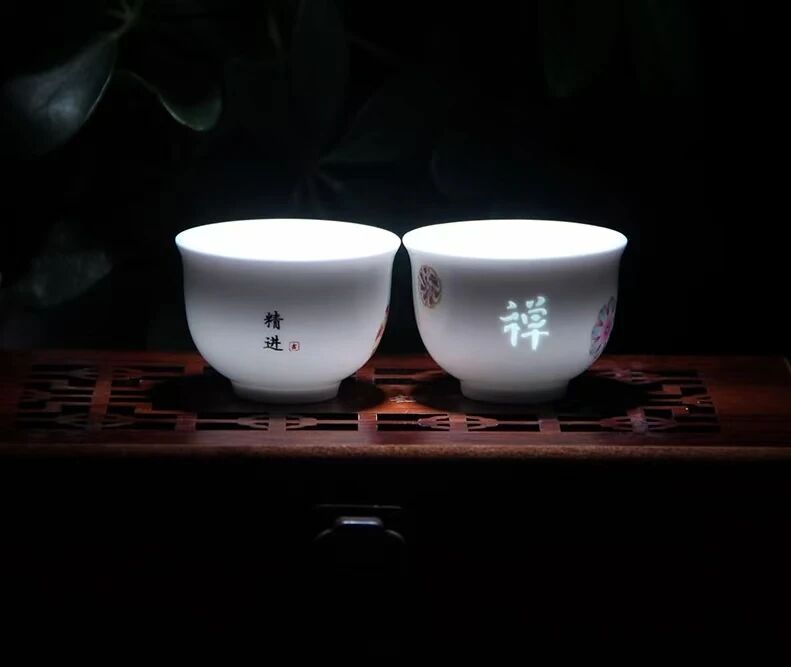 书房雅韵，景德钰青陶瓷笔洗+定制茶盏打造文人角落
